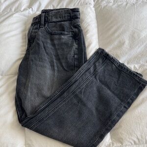 Women’s Black/Grey Stovepipe Straight Leg Jeans